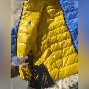 NWT $135 reversible and water repellent toddler jacket POLO Ralph Lauren 3T
